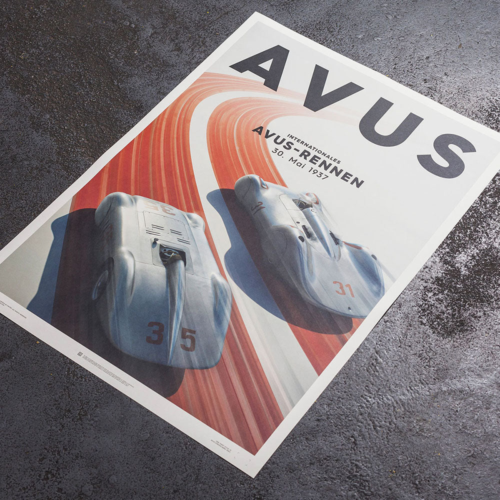 Silver Arrows Avus Print