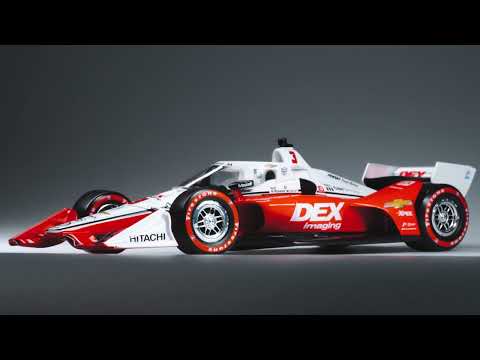 1:18 Team Penske #3 DEX Imaging Dallara Chevrolet IndyCar - 2022 Scott McLaughlin First IndyCar Win/Pole With Figurine