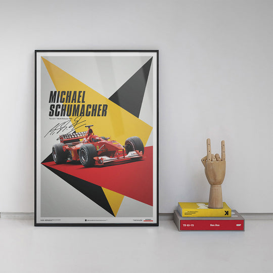 Ferrari F1-2000 Michael Schumacher 2000 F1 World Championship Winner - Germany Edition Print